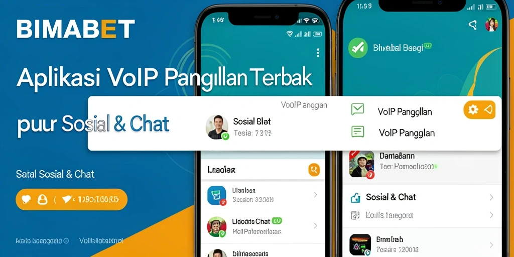 Tampilan antarmuka aplikasi BIMABET untuk VoIP Panggilan.