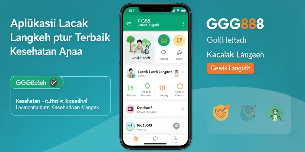 Tampilan antarmuka GGG888 yang menarik untuk fungsi Lacak Langkah.