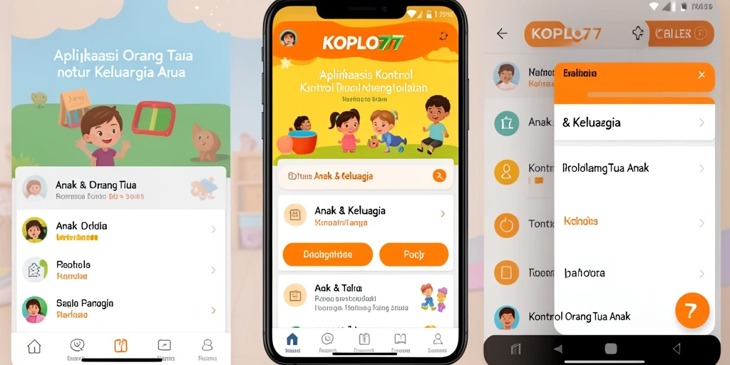Tampilan antarmuka KOPLO77 yang mudah digunakan untuk kontrol orang tua.