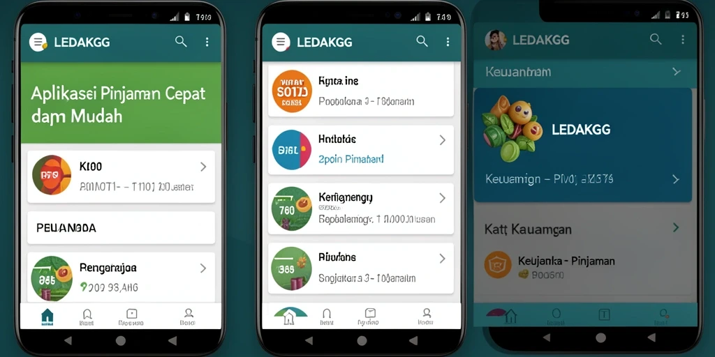 Tampilan antarmuka LEDAKGG yang sederhana dan fungsional.