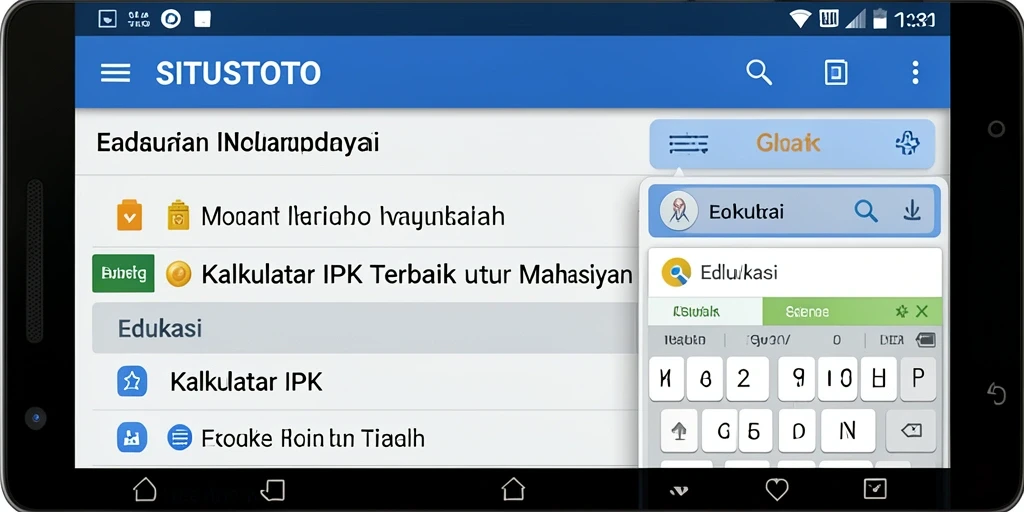 Tampilan antarmuka SITUSTOTO yang sederhana dan informatif.