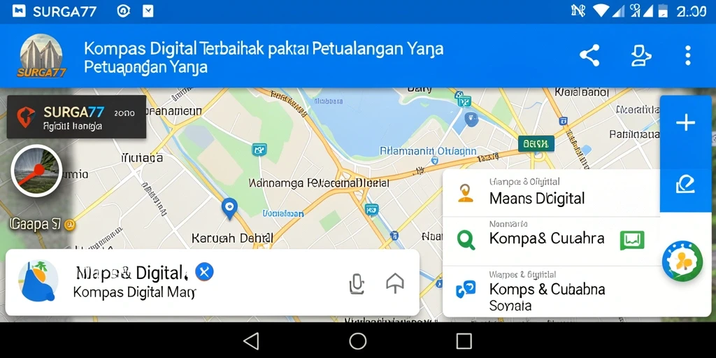 Tampilan antarmuka SURGA77 yang modern dan fungsional untuk navigasi.