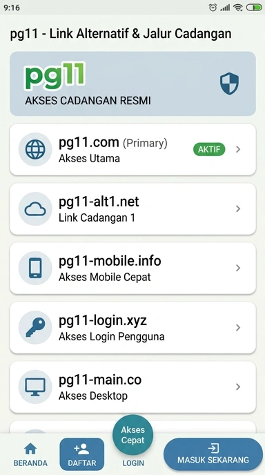 Link Alternatif pg11 untuk Akses Mudah